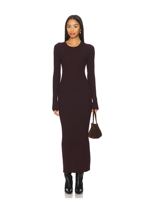 Helmut Lang Open Back Rib Dress in Purple. Size M. Also in L, S.