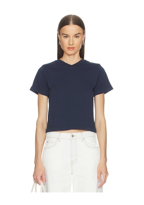 GRLFRND V-neck Boy Tee in Navy. Size L. Also in S, XXS, XS, M, XL.