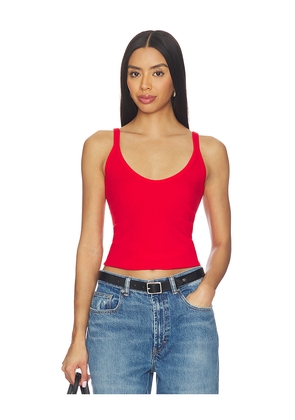GRLFRND U-neck Tank in Red. Size L. Also in XXS, XS, S, M, XL.