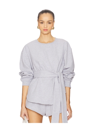 Lovers and Friends Gabriella Sweatshirt Top in Grey. Size M. Also in S.