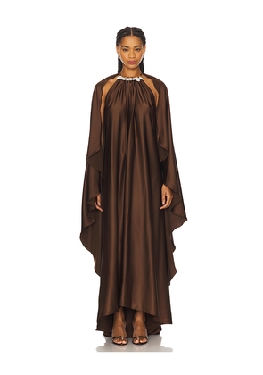 Mayle Vasquez El Limon Full Length Dress in Chocolate. Size XS. Also in M.