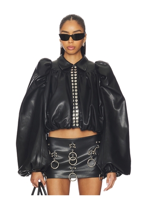 LADO BOKUCHAVA Mushroom Jacket in Black. Size L. Also in S.