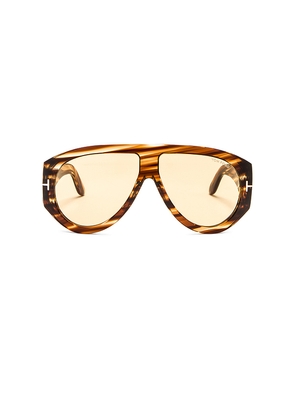 TOM FORD Bronson Sunglasses in Brown.