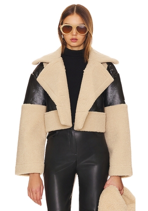 Steve Madden Alaina Faux Leather Coat in Black. Size S. Also in XL.