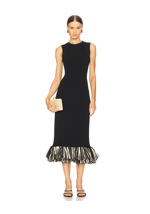SIMONMILLER Boa Knit Raffia Dress in Black. Size M. Also in XS.