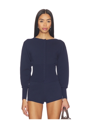 superdown Jayella Knit Top in Navy. Size M. Also in S.