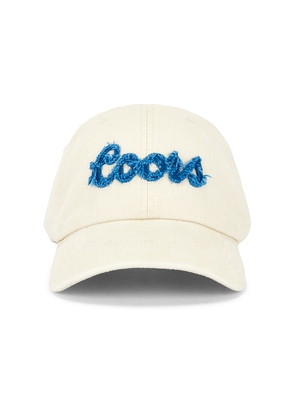The Laundry Room Coors Denim Papa Cap in Cream.