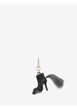 McQueen Hoof Boot Charm - Black - Women
