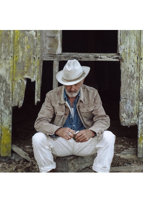 Distressed Canvas Trucker Jacket