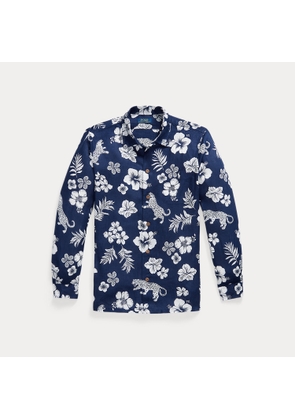 Classic Fit Tropical Linen Camp Shirt