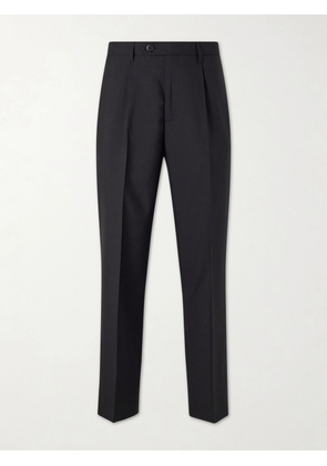 mfpen - Formal Straight-Leg Pleated Wool Suit Trousers - Men - Black - S