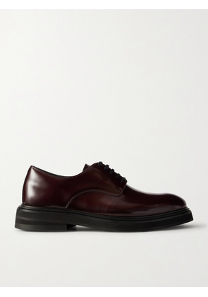 VINNY's - Officer Polished-Leather Derby Shoes - Men - Burgundy - EU 40
