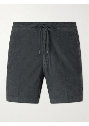 Slowear - Straight-Leg Cotton-Corduroy Drawstring Shorts - Men - Green - UK/US 29