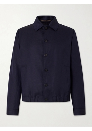 Slowear - Wool and Linen-Blend Bomber - Men - Blue - IT 46