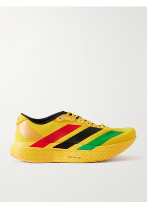 ADIDAS RUNNING - Jamaica Football Federation Adizero Evo SL Striped Mesh Running Sneakers - Men - Yellow - 6