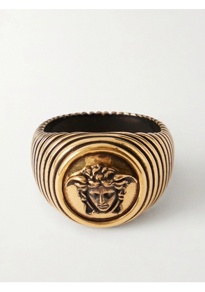 Versace - Medusa Gold-Tone Ring - Men - Gold - 19
