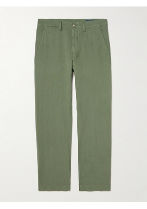 Polo Ralph Lauren - Straight-Leg Linen and Cotton-Blend Trousers - Men - Green - UK/US 29