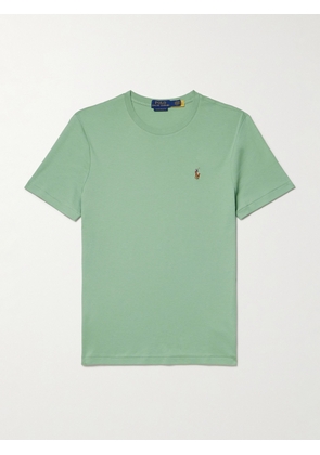 Polo Ralph Lauren - Logo-Embroidered Cotton-Jersey T-Shirt - Men - Green - XS