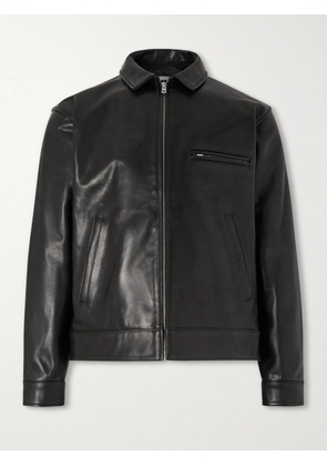 Neighborhood - Leather Sports Jacket - Men - Black - S