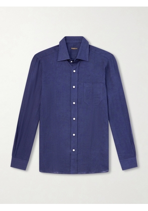Rubinacci - Linen Shirt - Men - Blue - XS