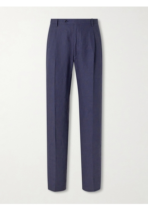 Rubinacci - Ciro Straight-Leg Linen Suit Trousers - Men - Blue - IT 46