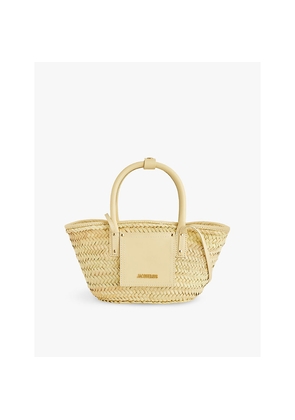 Womens Jacquemus Le Petit Panier Raffia Tote Bag