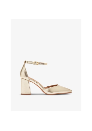 Womens Carvela Refined Heeled Faux-Leather Courts