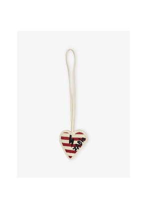 Womens Zadig&Voltaire Flash Heart Leather Keyring