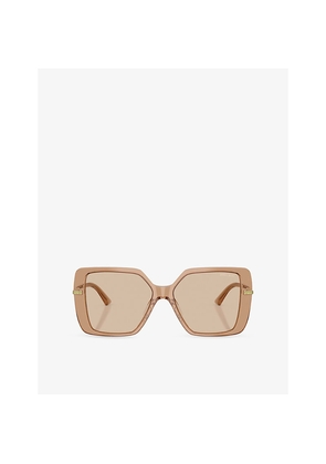 Womens Jimmy Choo Jc5048Ju Square-Frame Acetate Sunglasses