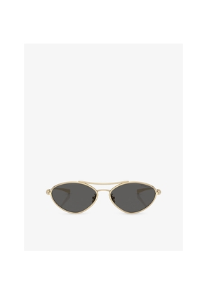 Womens Tiffany & Co Tf3117 Irregular-Frame Metal Sunglasses