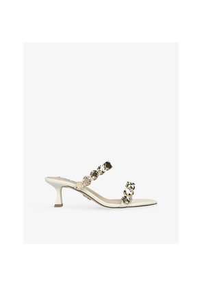 Womens Steve Madden Annika Heeled Leather Sandals