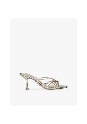 Womens Steve Madden Edna Heeled Leather Sandals