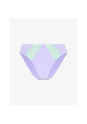 Womens Savage X Fenty Swirly Girly Cheeky Woven Briefs