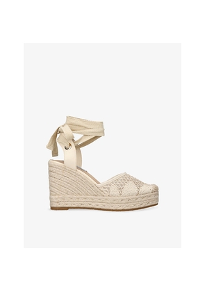 Womens Steve Madden Osborn Woven Wedge Sandals