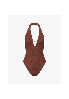 Womens Hunza G Adriana Halterneck Swimsuit