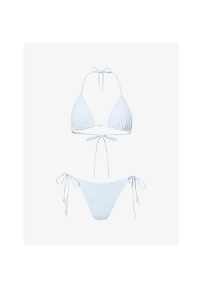 Womens Hunza G Gina Crinkled Bikini Set