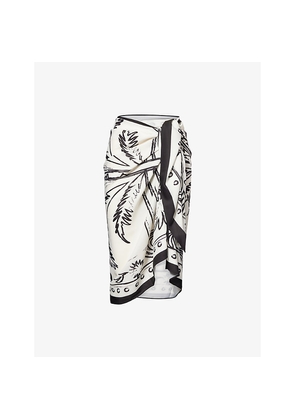 Womens 4th & Reckless Divina Graphic-Pattern Woven Sarong