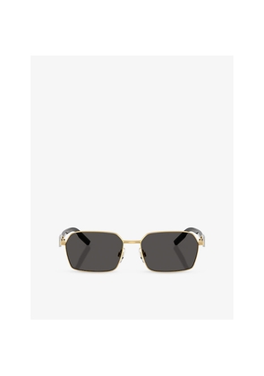 Dolce & Gabbana Dg2316 Irregular-Frame Metal Sunglasses