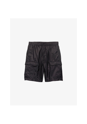 Mens Prada Re Nylon Patch-Pocket Swim Shorts