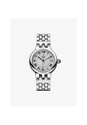 Mens Tudor Clair De Rose Stainless-Steel Automatic Watch 34mm