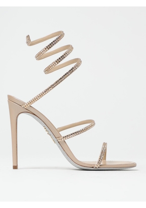 Heeled Sandal RENE CAOVILLA Woman color Champagne