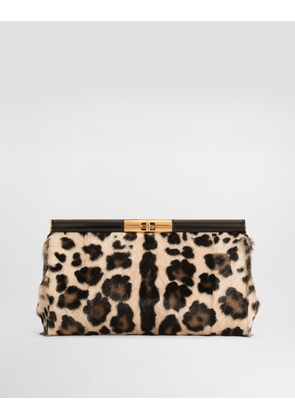 Dolce & Gabbana Marlene Shoulder Bag In Leo Kid Leather - Woman Shoulder And Crossbody Bags Multicolor Onesize