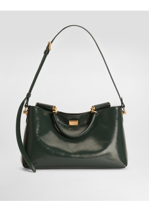 Dolce & Gabbana Medium Vittoria Calfskin Handbag - Woman Shoulder And Crossbody Bags Green Onesize
