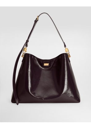 Dolce & Gabbana Large Vittoria Calfskin Shoulder Bag - Woman Shoulder And Crossbody Bags Purple Onesize