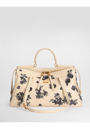 Dolce & Gabbana Medium Vittoria Handbag With Embroidery - Woman Shoulder And Crossbody Bags Multicolor Onesize