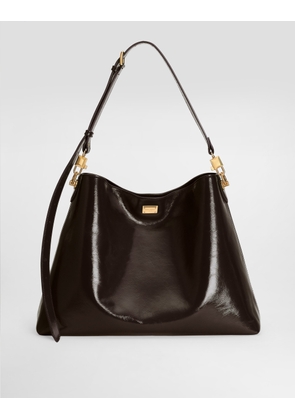 Dolce & Gabbana Large Vittoria Calfskin Shoulder Bag - Woman Shoulder And Crossbody Bags Brown Onesize