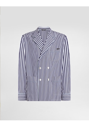 Dolce & Gabbana Striped Poplin Vanity Robe - Man Underwear And Loungewear Multicolor 44