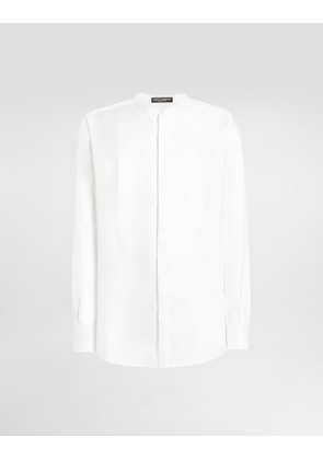 Dolce & Gabbana Silk Twill Martini Shirt - Man Shirts White 42