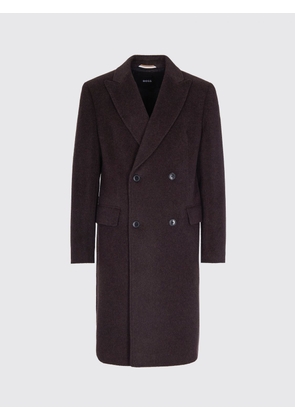 Coat BOSS Men color Brown