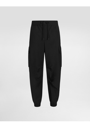 Dolce & Gabbana Wool Blend Jogging Trousers - Man Pants And Shorts Black 46